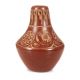 ETCHED REDWARE POT BY SUNDAY CHAVARRIA (SANTA CLARA)