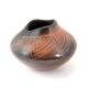 RED & BLACK ETCHED POTTERY JAR BY POLEY ROSE FOLWELL (SANTA CLARA)
