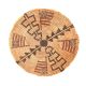 FLAT BASKET WITH FLAG DESIGN BY AN ARTIST ONCE KNOWN (APACHE)